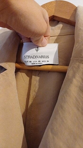xs Beden camel Renk Stradivarius trenckot