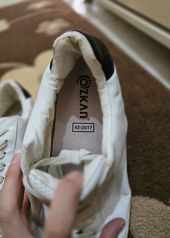 Beyaz Bağcıklı Kadın Spor Ayakkabı - Görsel 4