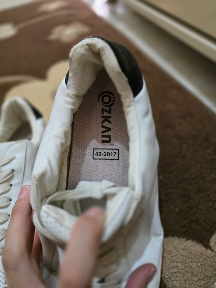 Beyaz Bağcıklı Kadın Spor Ayakkabı - Görsel 4