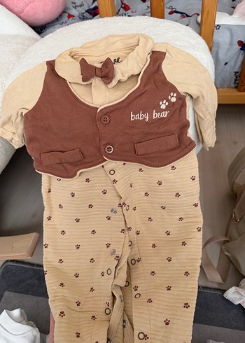 Gri Bebek Tulumu Fermuarlı Sıcak - Görsel 7