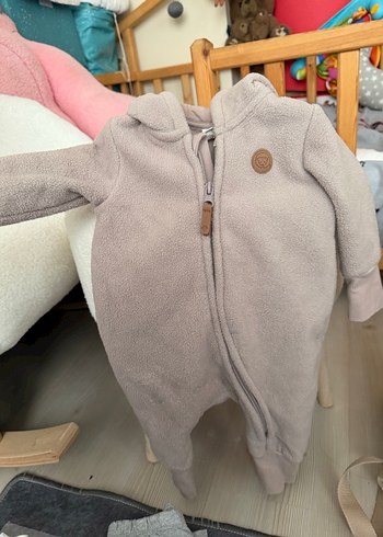 Gri Bebek Tulumu Fermuarlı Sıcak - Görsel 2