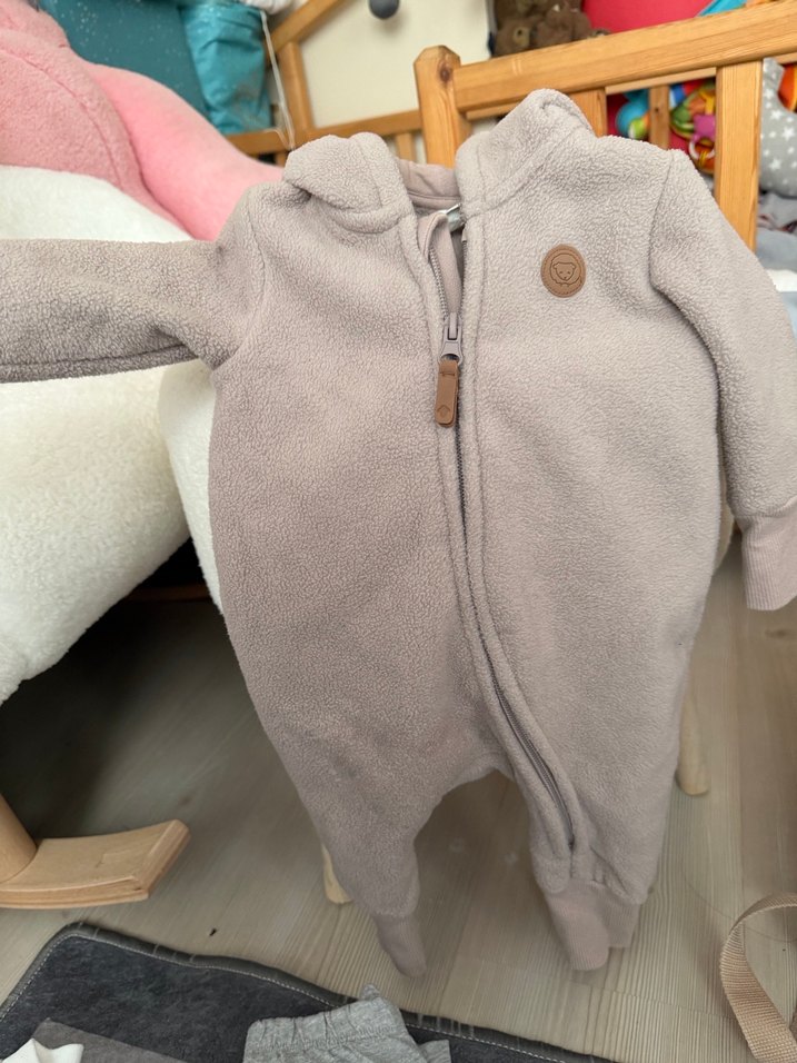 Gri Bebek Tulumu Fermuarlı Sıcak - Görsel 3