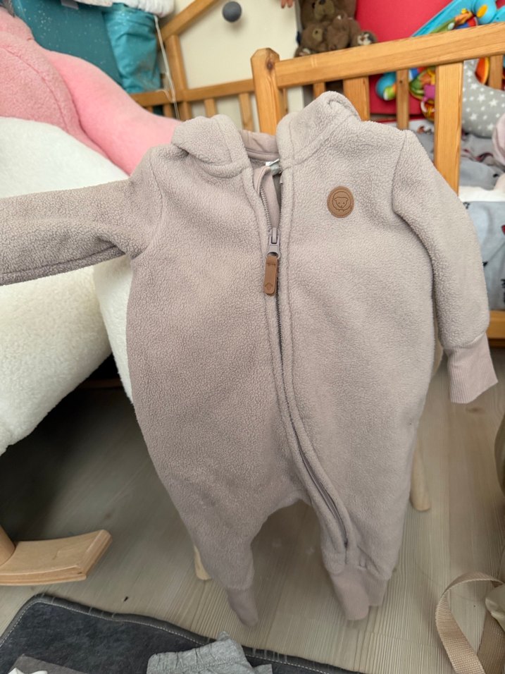 Gri Bebek Tulumu Fermuarlı Sıcak - Görsel 2