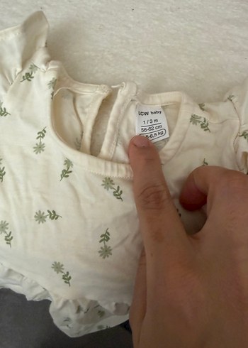 Kız Çocuk Beyaz Keten Renkli Baskılı alt üst - Görsel 2