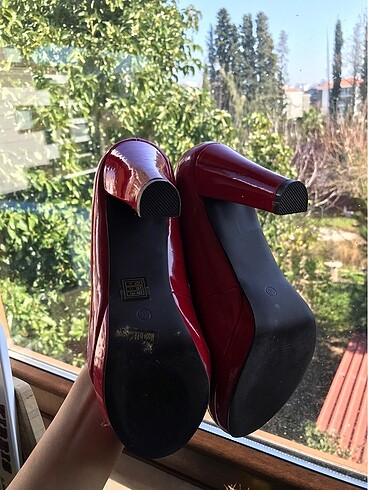40 Beden Kırmızı topuklu ayakkabı