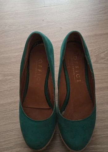 Kadın Süet Dolgu Topuklu Espadril - Görsel 6