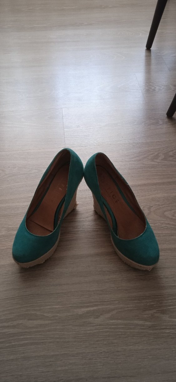 Kadın Süet Dolgu Topuklu Espadril - Görsel 2