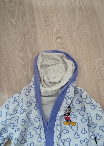 Mavi Baskılı Erkek Çocuk Bornoz - Görsel 6