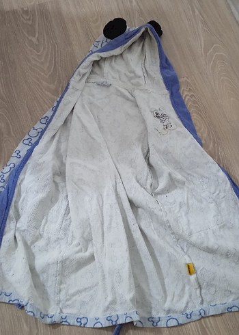 Mavi Baskılı Erkek Çocuk Bornoz - Görsel 4