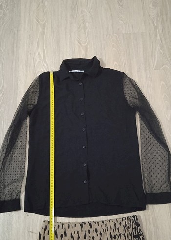 leopar desenli etek gömlek takım - Görsel 3