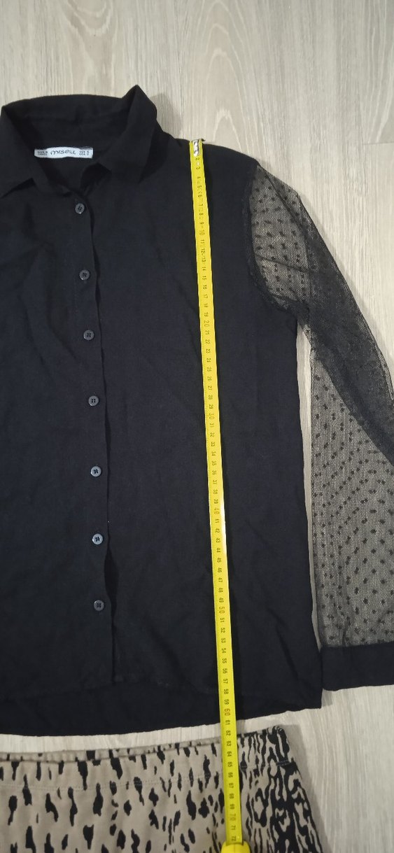 leopar desenli etek gömlek takım - Görsel 4