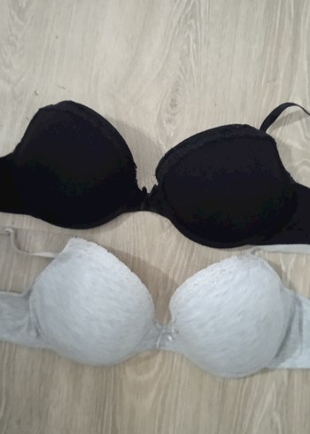 siyah ve gri  Sütyen - Görsel 7