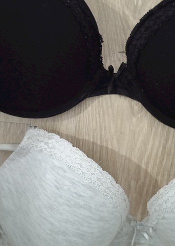 siyah ve gri  Sütyen - Görsel 9