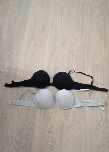 siyah ve gri  Sütyen - Görsel 3