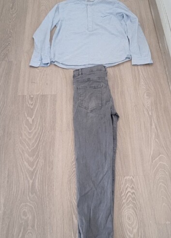 LC Waikiki LCW pantolon/ h&m keten gömlek