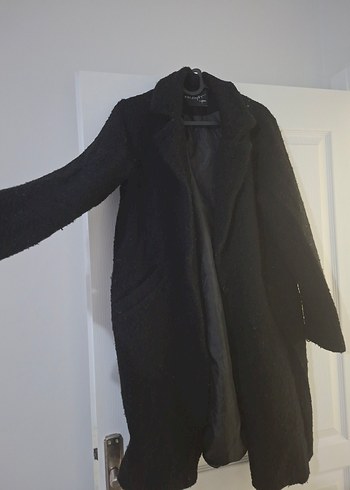 Siyah Uzun Kadın Kaban - Görsel 2