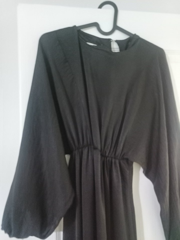 siyah saten abiye - Görsel 3