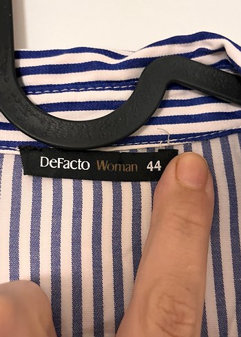 Gri Çizgili Uzun Kadın Elbise hm marka - Görsel 2