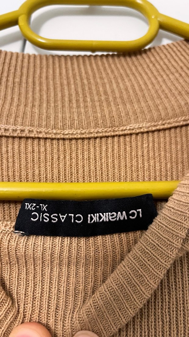 Taba rengi tesettür tunik büyük beden - Görsel 2