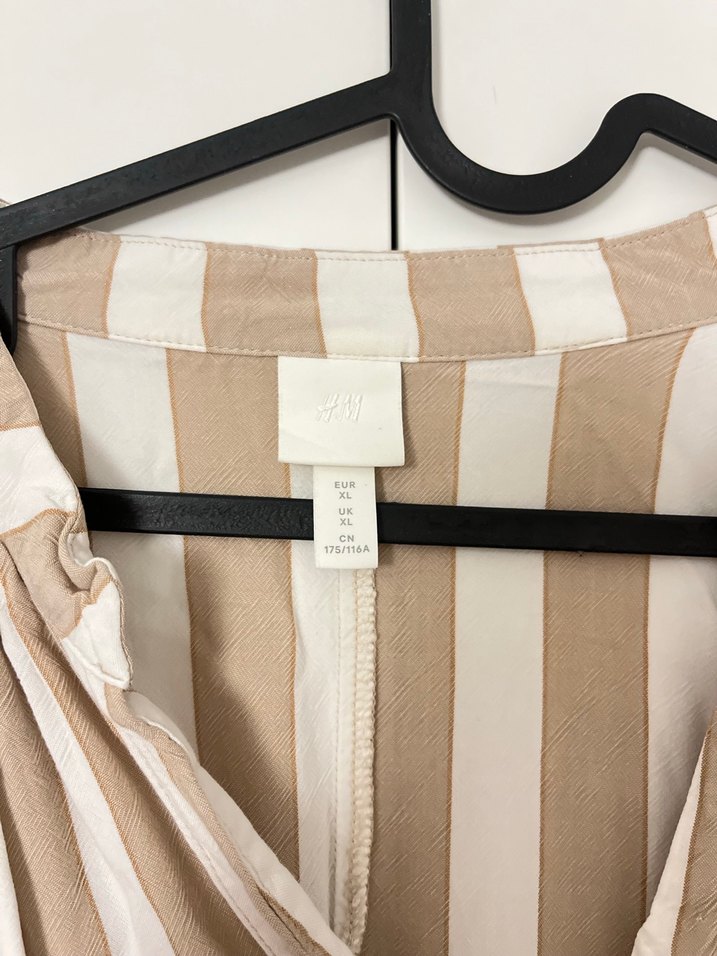 Bej Çizgili Uzun hm büyük beden - Görsel 3