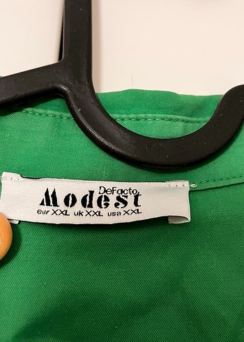 Düğmeli Yeşil Kadın Gömlek - Görsel 2