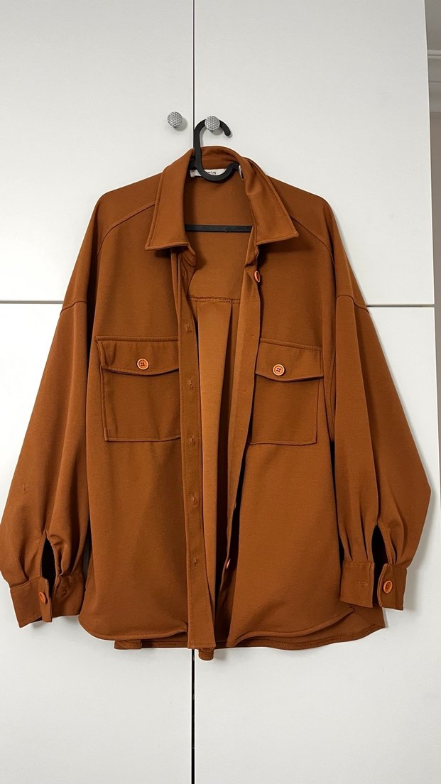 Kadın Kahverengi Mini Ceket - Görsel 2