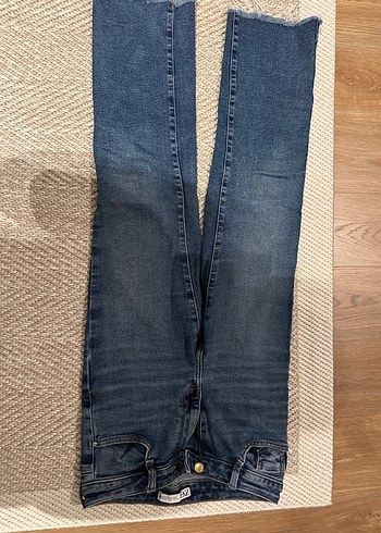 34 Beden Kadın Lacivert Regular Fit Denim Pantolon