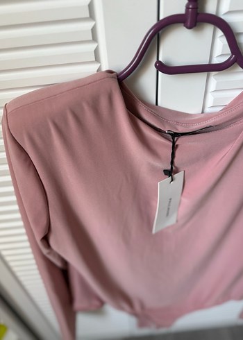 Pembe Uzun Kollu Kadın Bluz - Görsel 2