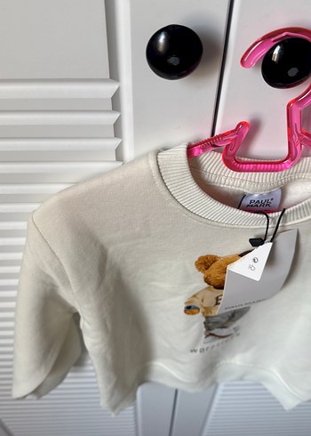 Baskılı Beyaz Erkek Çocuk Sweatshirt - Görsel 3