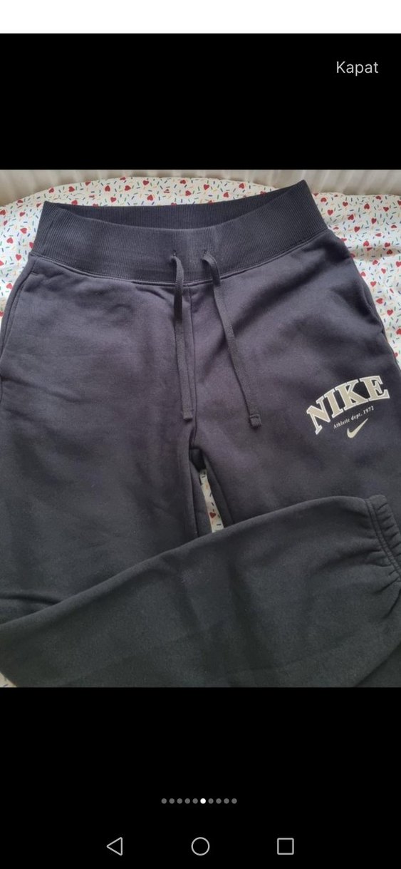 Nike Kadın Gri Rahat Kesim Eşofman Altı - Görsel 3