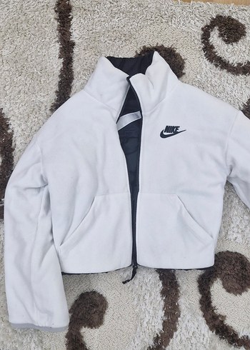 Nike Cift Tarafli Siyah Kisa Kesim Nike Mont