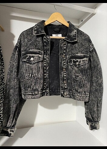 Bershka Bershka kot ceket crop
