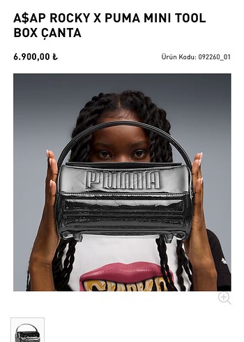 A$AP Rocky x Puma Mini Tool Siyah Çanta