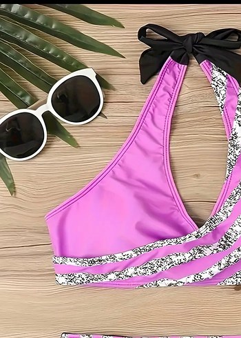 Işıltılı Desenli Mini Bikini - Görsel 3
