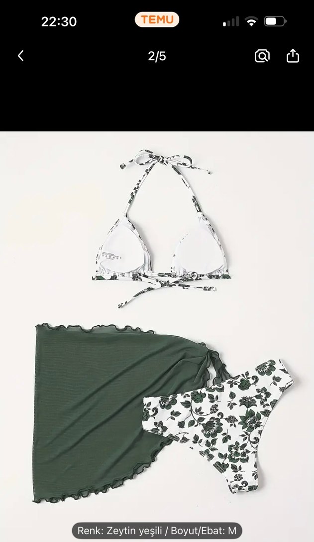 Yeşil Bohem Bikini Takımı - Görsel 2