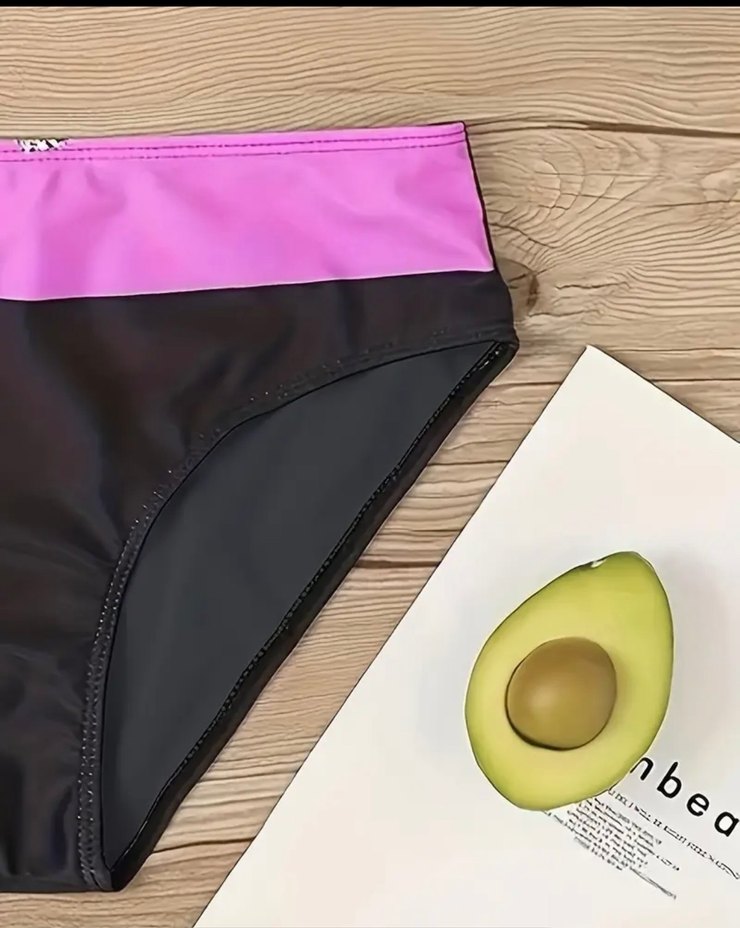 Işıltılı Mor Mini Bikini - Görsel 4