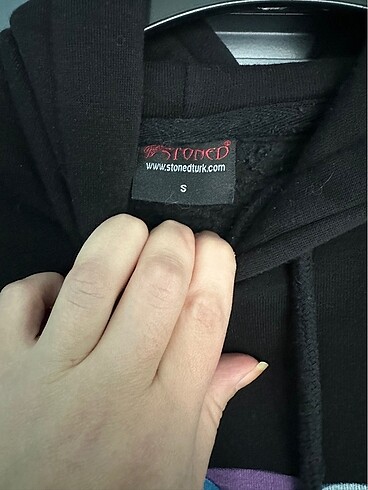 15-16 Yaş Beden siyah Renk Sweatshirt