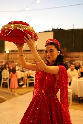 Kırmızı Kına Tacı Henna Night Gelin Ürünü