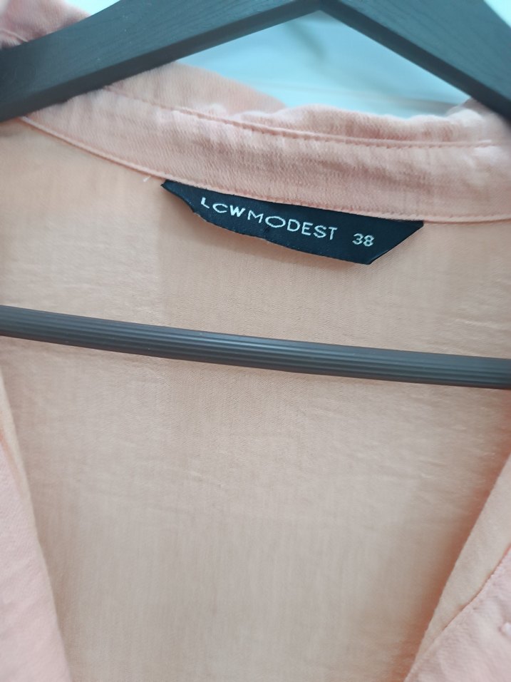 Somon Kadın Uzun Keten Elbise - Görsel 3