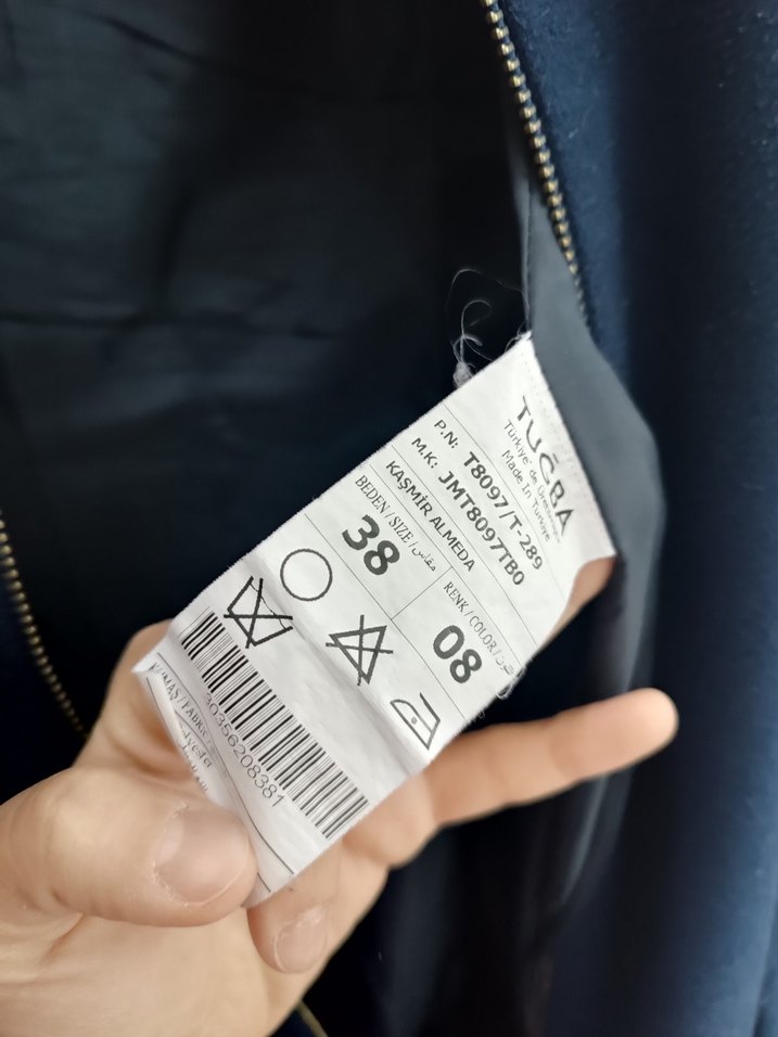 Kadın uzun kaşe kaban - Görsel 4