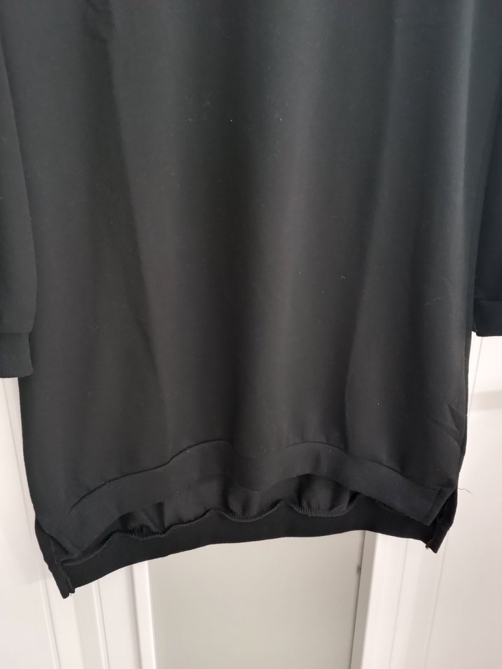 Siyah Kadın Sweatshirt tunik - Görsel 2