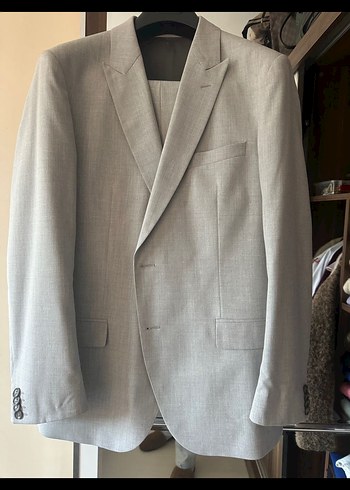 Sarar Gri Düğmeli Erkek Takım Elbise - Görsel 2