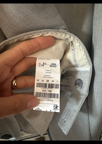 Sarar Gri Düğmeli Erkek Takım Elbise - Görsel 4