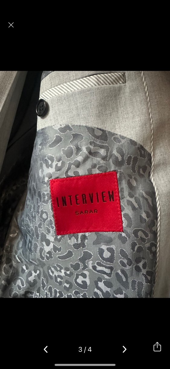 Sarar Gri Düğmeli Erkek Takım Elbise - Görsel 3