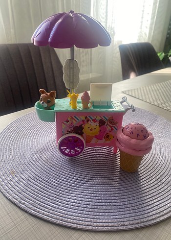 Pastel Pembe Dondurma Arabası Oyuncak - Görsel 2