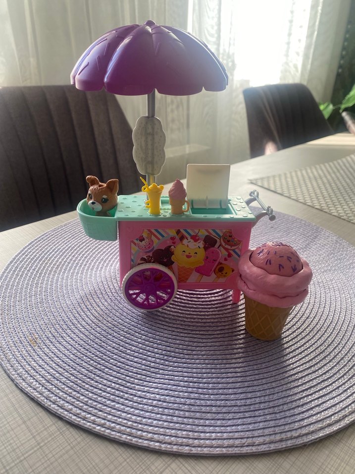 Pastel Pembe Dondurma Arabası Oyuncak - Görsel 2