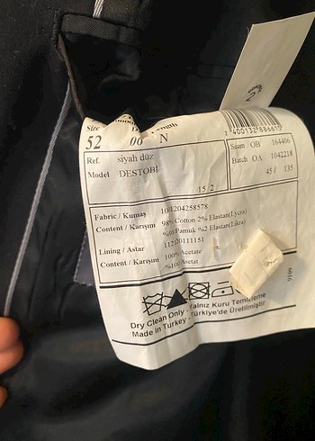 Erkek Siyah Düğmeli Ceket - Görsel 2