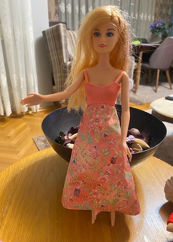 Pembe Elbise Giymiş Pastel barbıe Bebek - Görsel 2