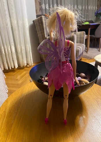 Pembe Kanatlı Peri barbıeBebek - Görsel 2