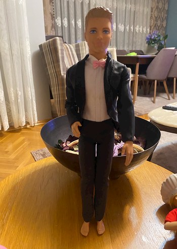 Siyah Takımlı Koyu Tenli Erkek barbıe Bebek - Görsel 2